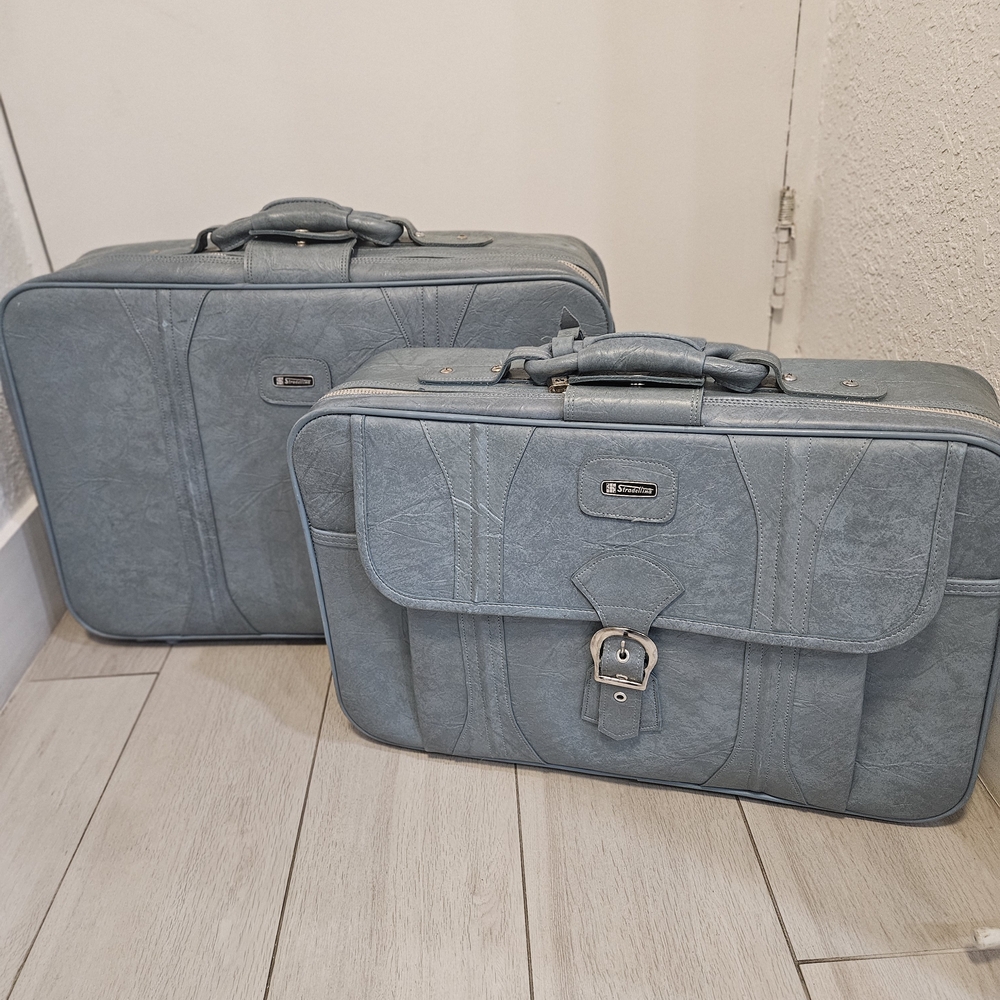 Elegant Gray Men's Travel Luggage Set
